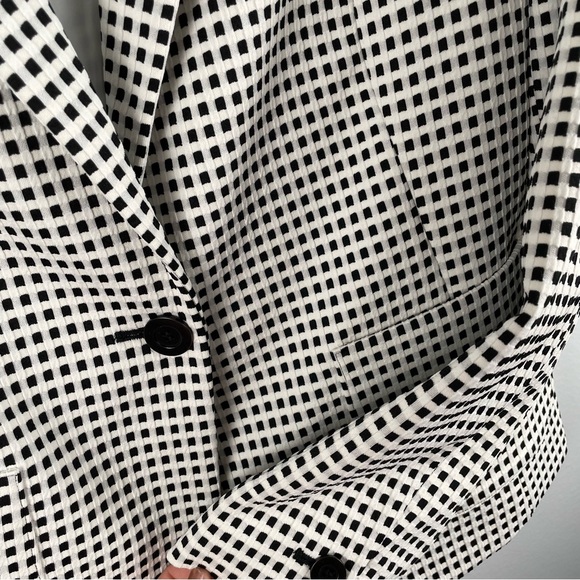 TALBOTS BLAZER | Ivory/Black | Small - Picture 4 of 4